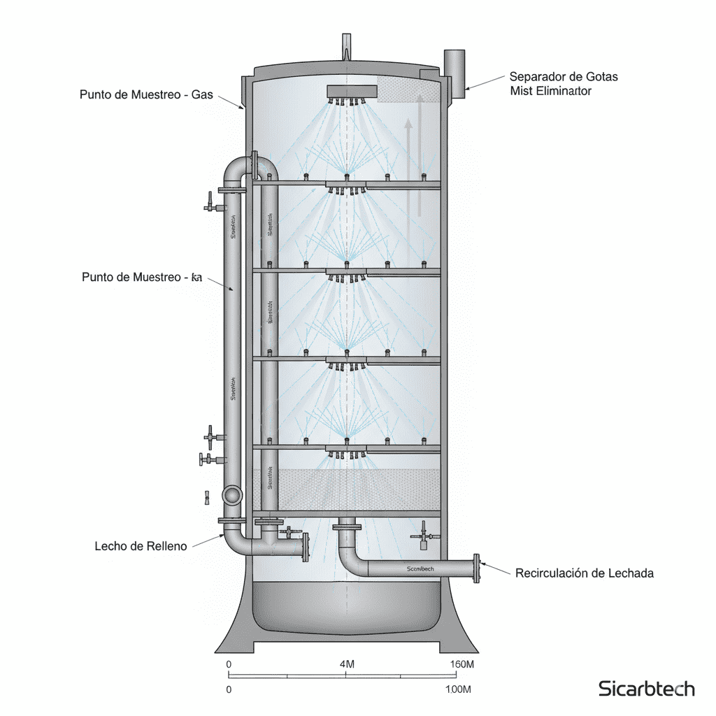 Boquillas FGD de carburo de silicio con certificación CE para desulfurización de gases
