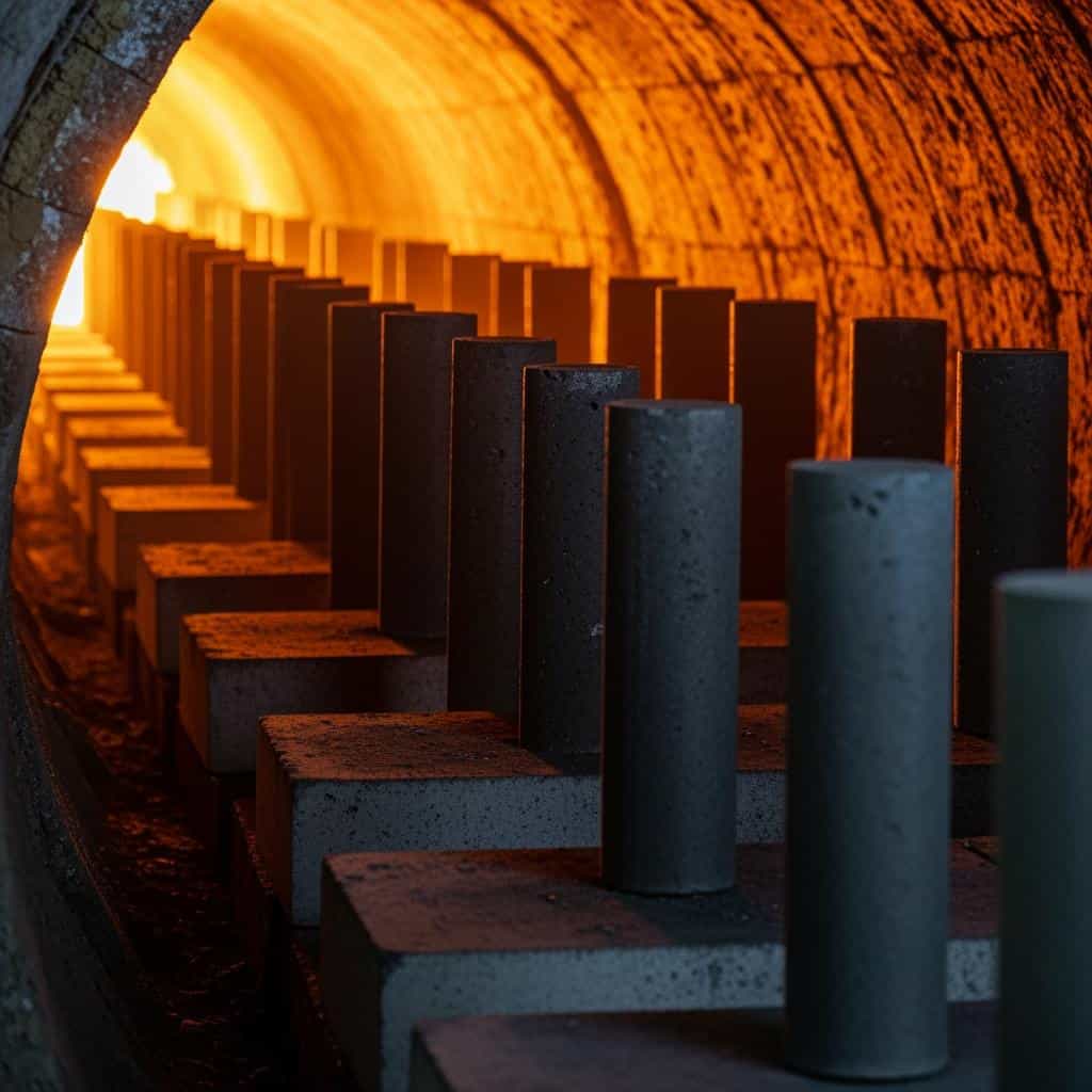 Carburo de silicio industrial para hornos en Chile Barra de soporte cerámica 60 mm