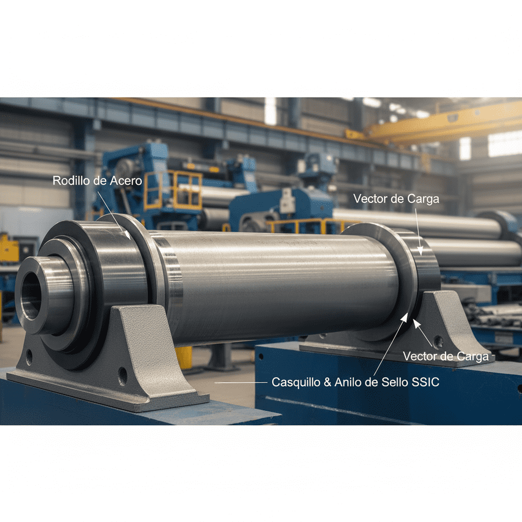 Optimización de alineación de soportes extremos con carburo de silicio