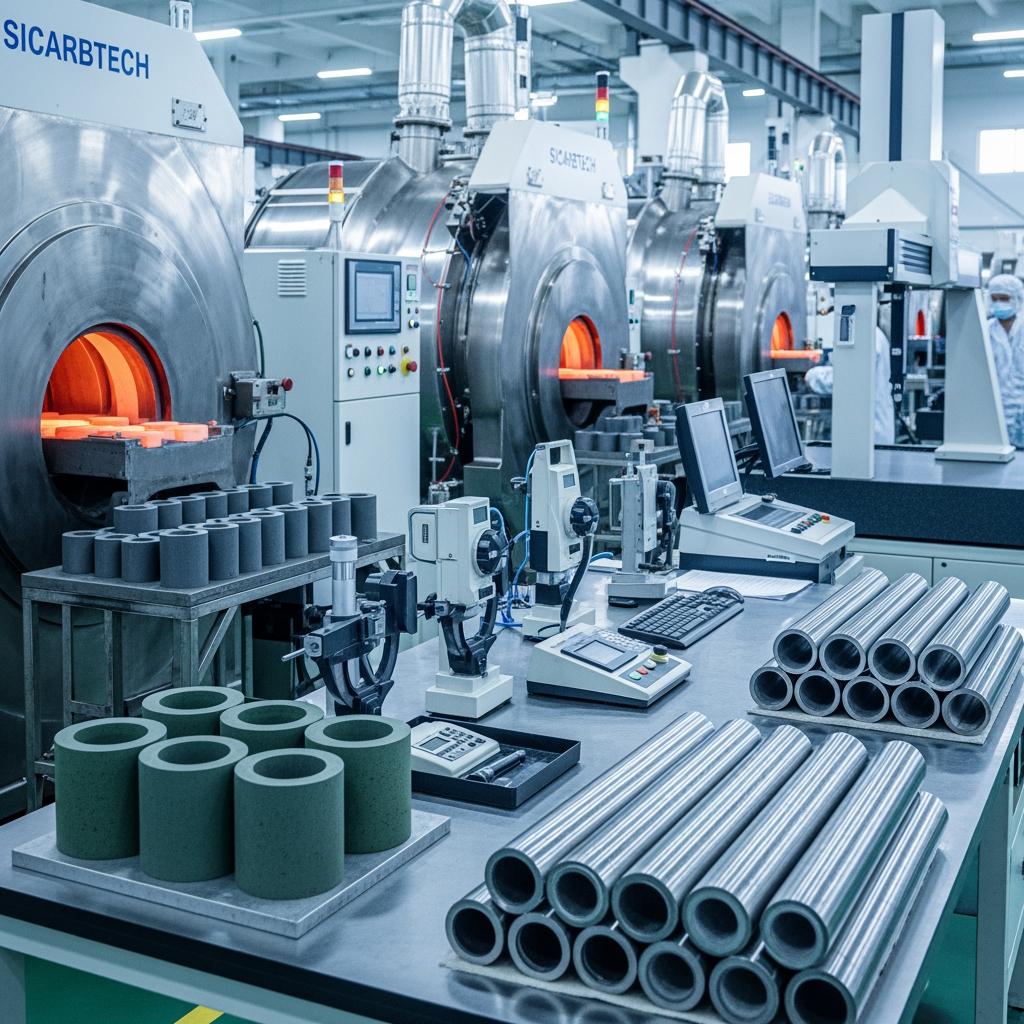 Tuberías de carburo de silicio para minería y energía en Chile