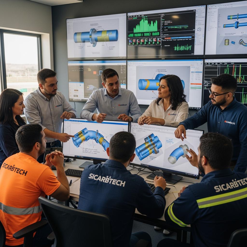 Tuberías de carburo de silicio para minería y energía en Chile